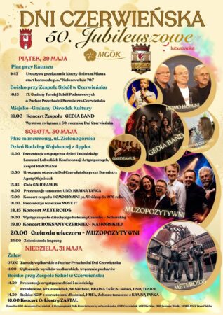  50. JUBILEUSZOWE DNI CZERWIEŃSKA